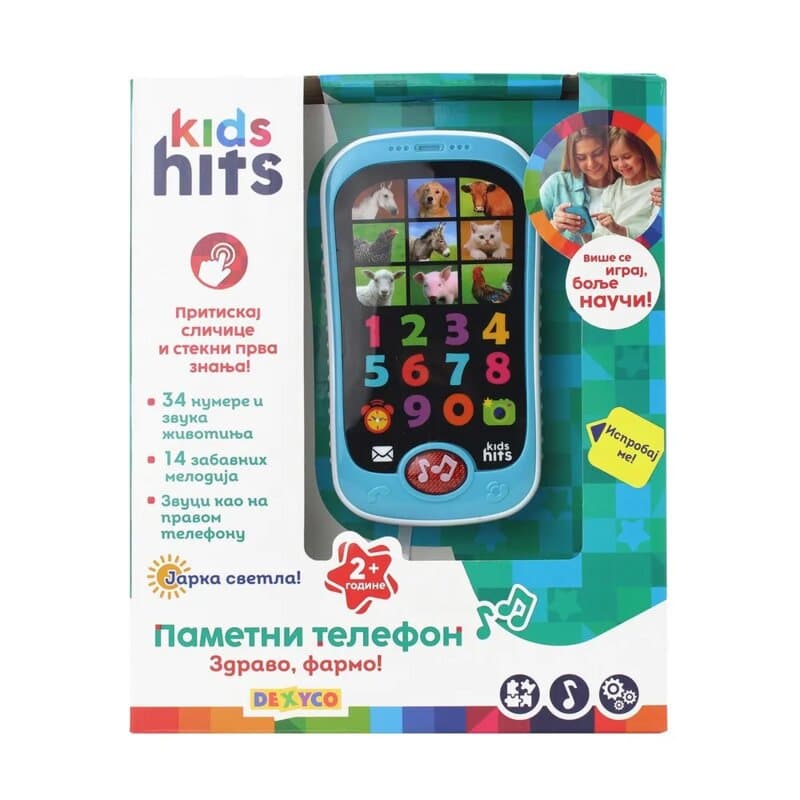 KIDS HITS Interaktivni telefon Farma