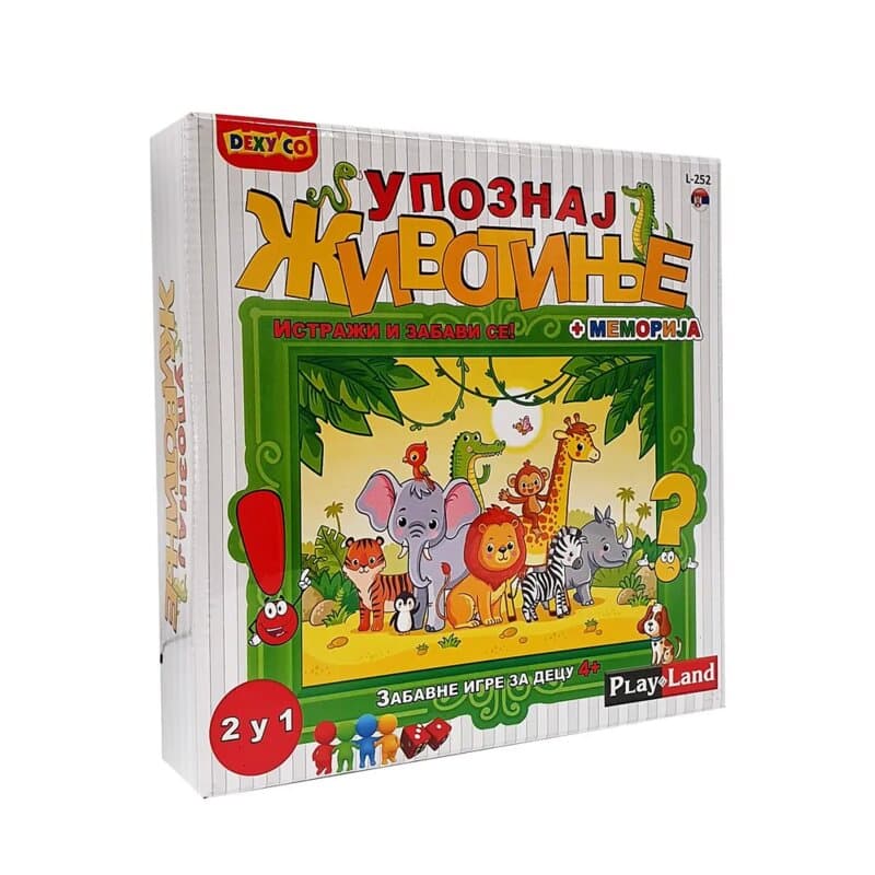 Play Land Meet the Animals – memory društvena igra za decu