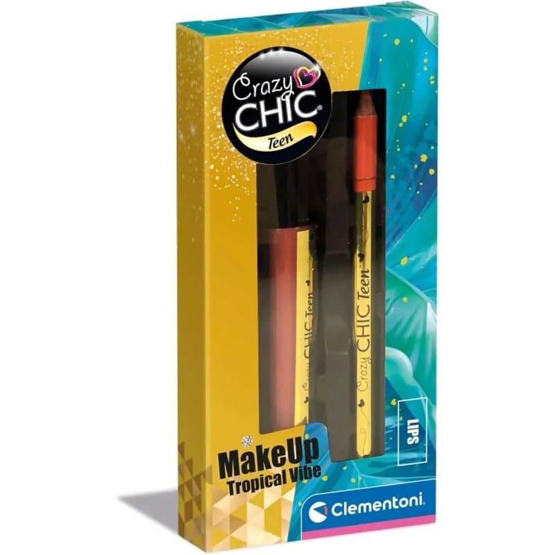 Crazy Chic Mini Set za Šminkanje – Sjaj i Olovka za Usne