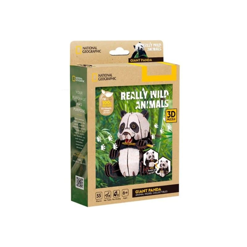 3D Puzzle Džinovska Panda CubicFun National Geographic, 55 delova (DS1181H)