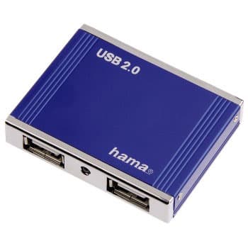 Hama USB hub 1:4 Aluminium 78497