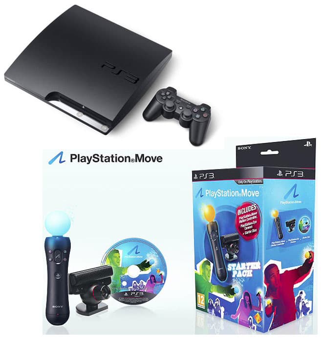 Sony Playstation 3 320 GB + Move Starter Pack + 2 Igrice