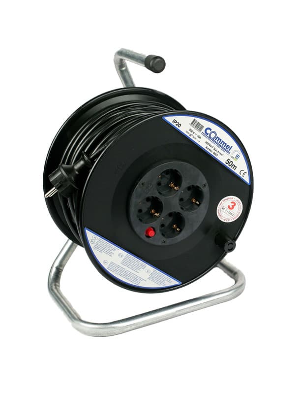 Kablovska motalica, PVC bubanj, za 50 m kabla 3G1,5