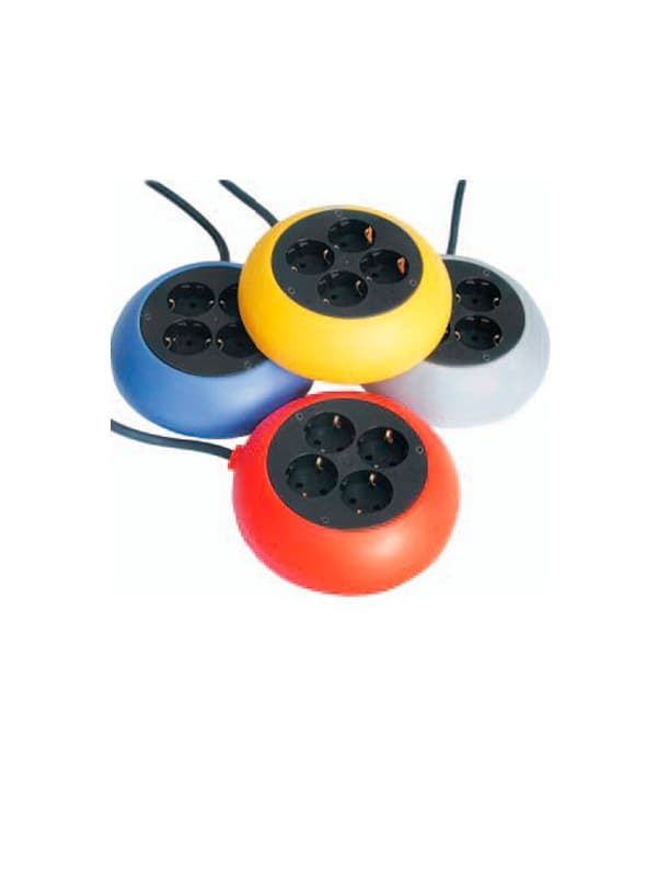 Četvorostruka prenosiva utičnica 16 A, 3 m, ljubičasta