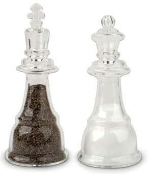 Kikkerland Set za so i biber Šah Mat SP13