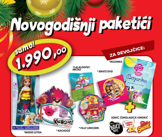 Novogodišnji paketić za devojčice