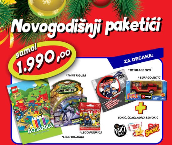 Novogodišnji paketić za dečake