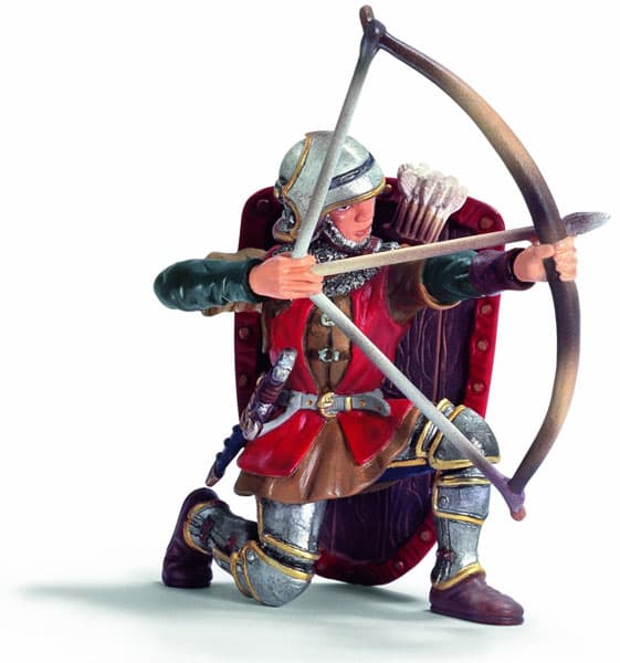 Schleich Vitezovi - Strelac, kleči 70057