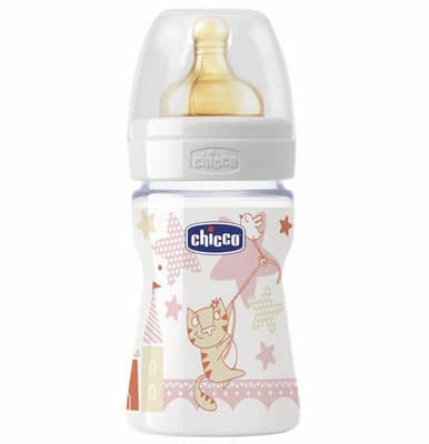 Chicco plastična flašica sa kaučuk cuclom Well-Being 150ml 0m+ 70700