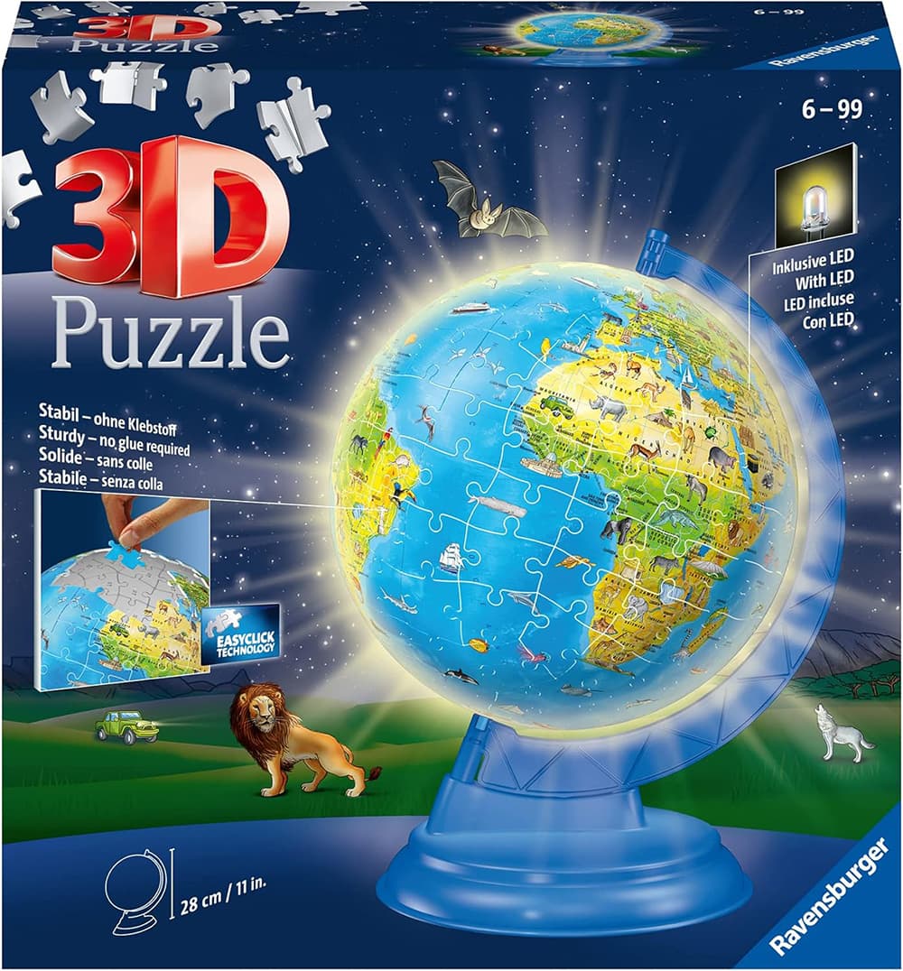 Ravensburger Globus faune od puzli sa svetlom 11288