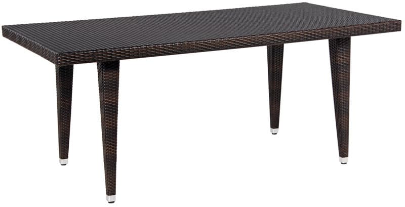 Trpezarijski Sto Havana 180 x 90 cm Sa Staklom Safari Brown
