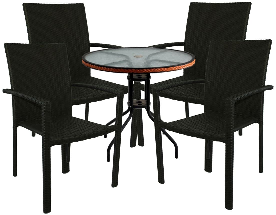 Garnitura Za Sedenje Thorn 4 - 4 Stolice + Stočić