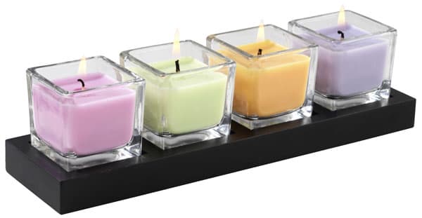 Poslužavnik THINKE sa 4 mirišljave sveće