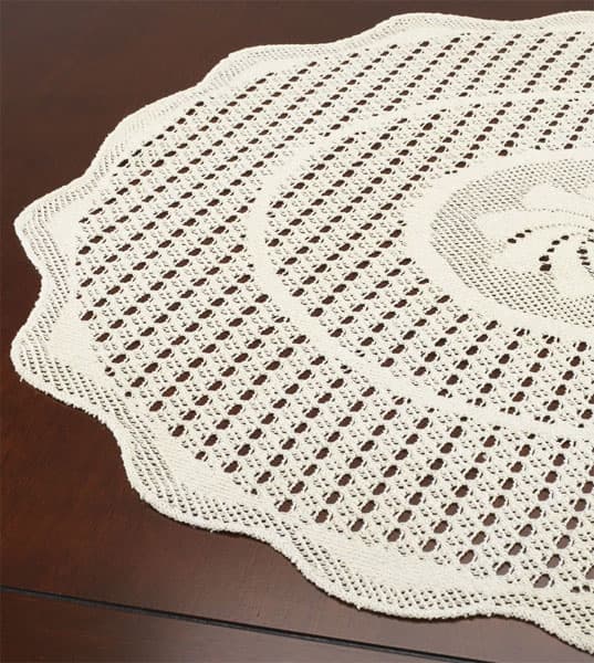 Okrugli stolnjak FIE prečnika 90cm natur