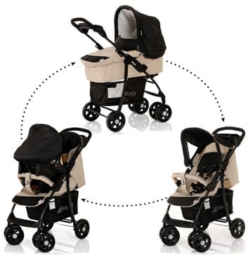 Hauck Trio sistem Shopper Almond-Caviar 5050040