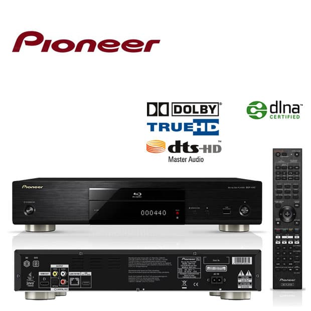 Pioneer BDP-440 3D Blu-Ray / DVD Plejer 00440