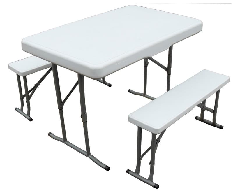 Sklopivi dvorišni i kamperski set sto i 2 klupe 0325160