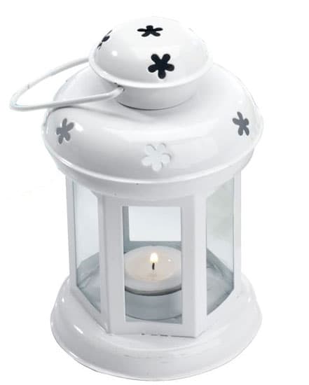 Fenjer za malu sveću Valley bela