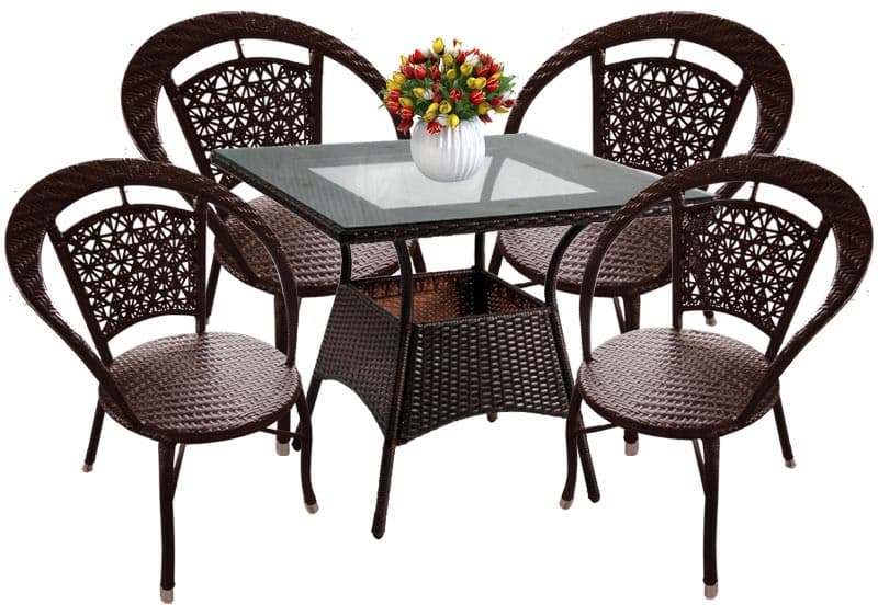 Baštenska Garnitura Bitez 4 - 4 Fotelje + Sto