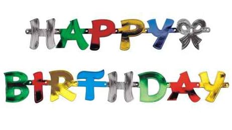 PapStar natpis Happy Birthday 1,7m PS 18698