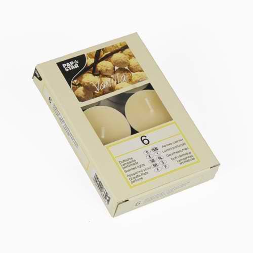 PapStar mirišljave sveće 6 komada vanila PS 83326