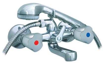 Rosan Keramic dvoručna baterija za kadu sa ručnim tušem KK12101