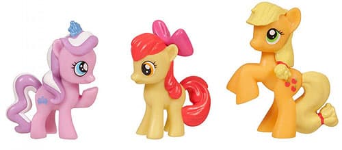Hasbro My Little Pony - 3 Konjića Diamond Dazzle Tiara, Apple Bloom i Applejack A0266 A2032