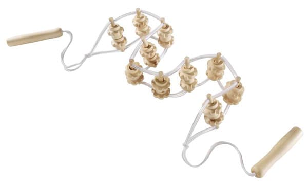 Drveni masažer za leđa sa ručkama za samo-masažu