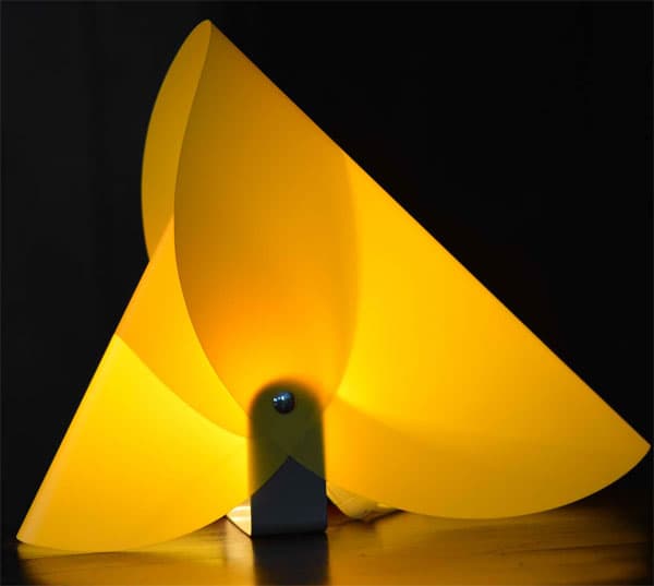 Dekorativna lampa sa 3 PVC abažura žuta E14