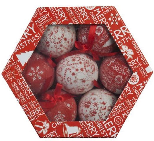 Novogodišnji ukrasi kugle 1/7 75 mm D1 0181001