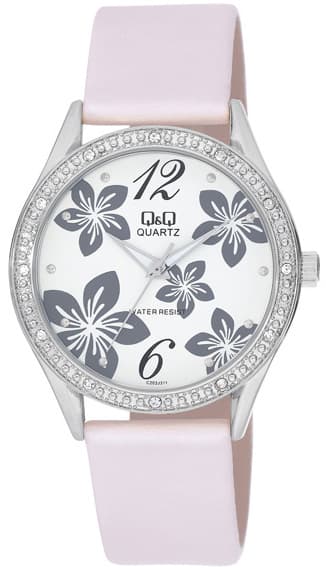 Q&Q ženski ručni sat sa kožnom narukvicom C203J311Y