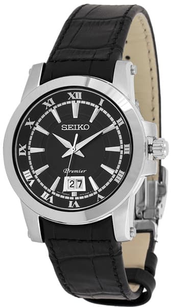 Seiko analogni muški ručni sat sa kožnom narukvicom SUR015P2