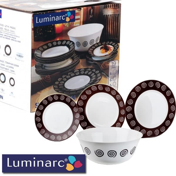 Luminarc Sirocco Brown servis za ručavanje 19 delova G4135 115016