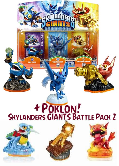 Skylanders GIANTS Triple Pack A + poklon Battle Pack 2 016733+017504