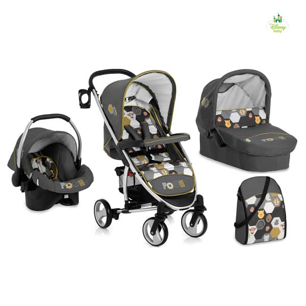 Hauck Trio Sistem - Kolica sa nosiljkom i autosedištem Malibu Pooh Spring 5050058