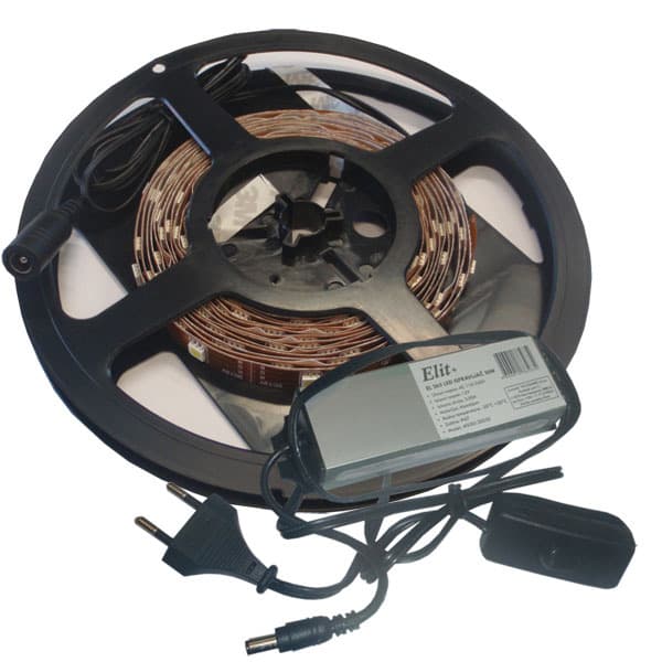 LED traka 120 dioda 4m toplo bela sa ispravljačem EL 240