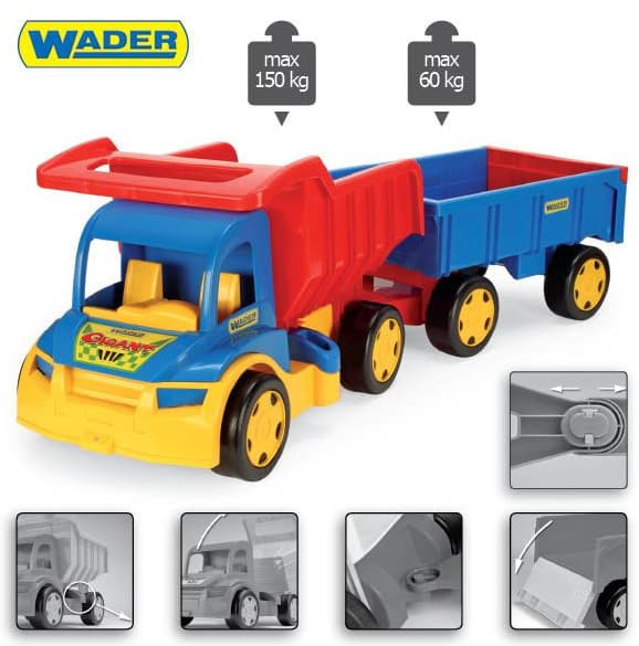 Kamion sa prikolicom Wader Gigant 65100