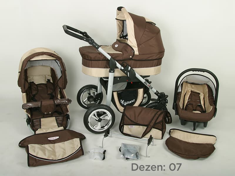 Kunert Kolica za bebe Silver Set 3u1 07