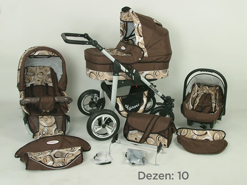 Kunert Kolica za bebe Silver Set 3u1 10