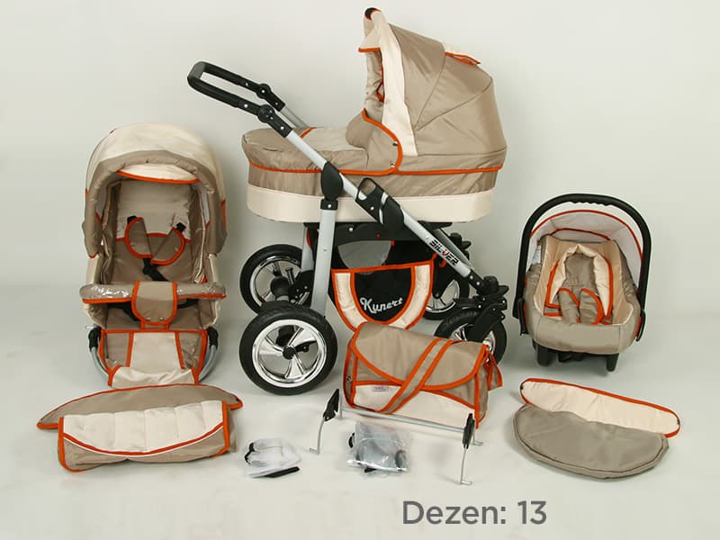 Kunert Kolica za bebe Silver Set 3u1 13