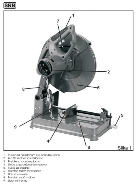 Stacionarna kružna testera GER za metal W-GMT 355 73720000