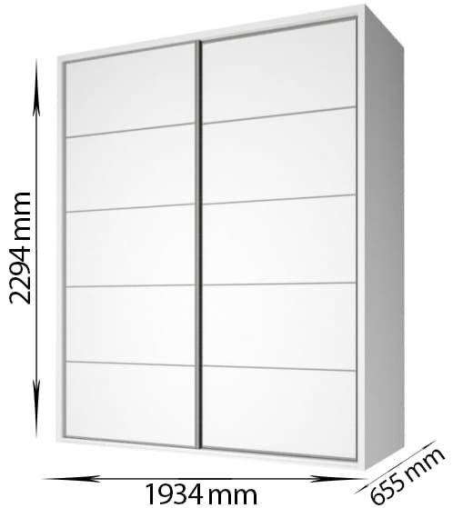 Klizni plakar Insert sa 2 krila