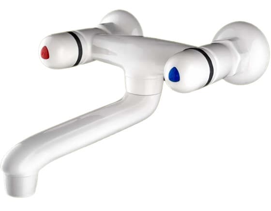 Zidna baterija za sudoperu ili lavabo donji izliv Aero® Vanilla 193004