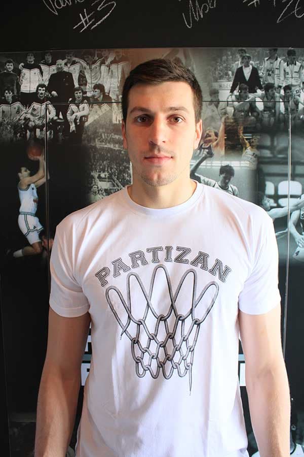 KK Partizan Majica Košarkaška Mreža sa Vezom na Rukavu - L