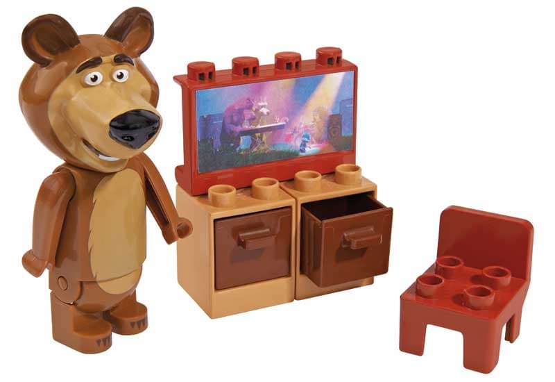 Play Big Kocke Maša i Medved - Meda gleda TV SB57090