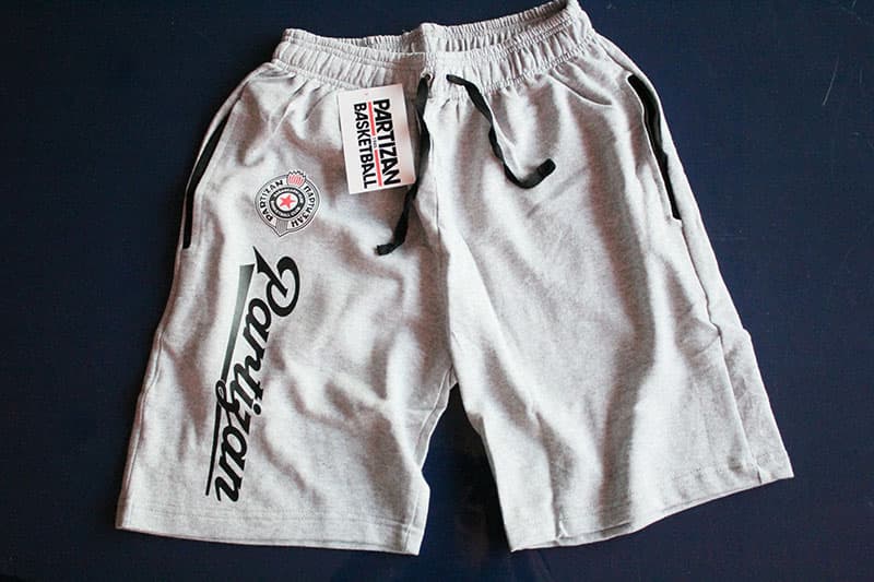Pamučni šorts sa zadnjim džepom KK Partizan XL