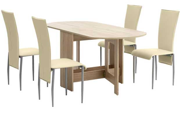 Trpezarijska garnitura Maxine sto i 4 stolice