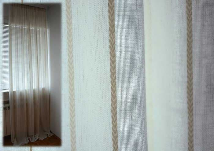 Zavesa Lino stripes A05