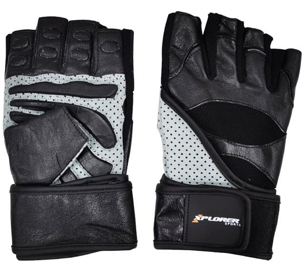 Fitnes rukavice Xplorer mesh-koža L 06640