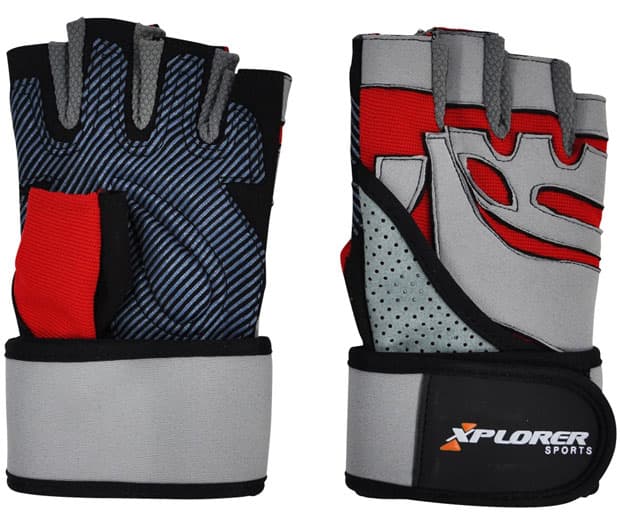 Fitnes rukavice Xplorer sivo-crvene XL 06645